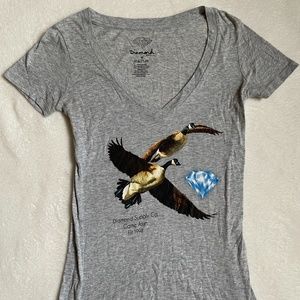 Diamond Supply Co. Grey T-Shirt. Geese, diamond. Size: Small. Color: Grey.